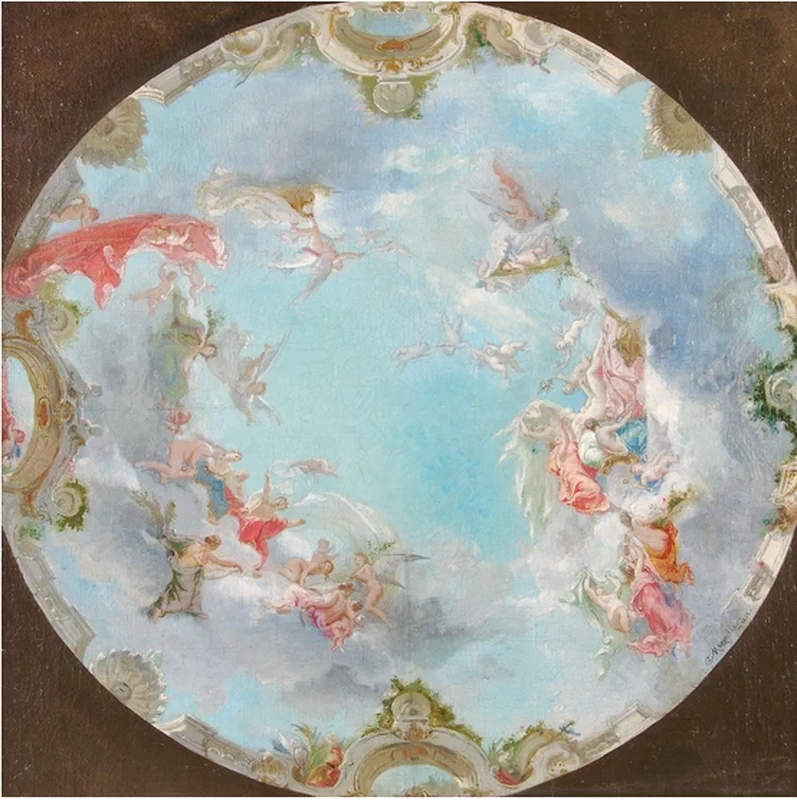 Dissegno allegorico di soffitto